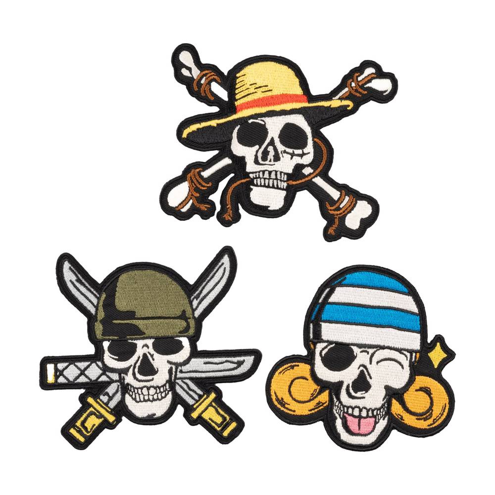 Grupo Erik One Piece - Netflix Set Of 3 Ensemble de patchs de vêtements - Multicolore